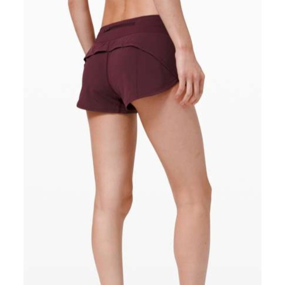 Lululemon Speed Up Short 2.5 6 Red Merlot Low Rise Running Shorts W8AD6S